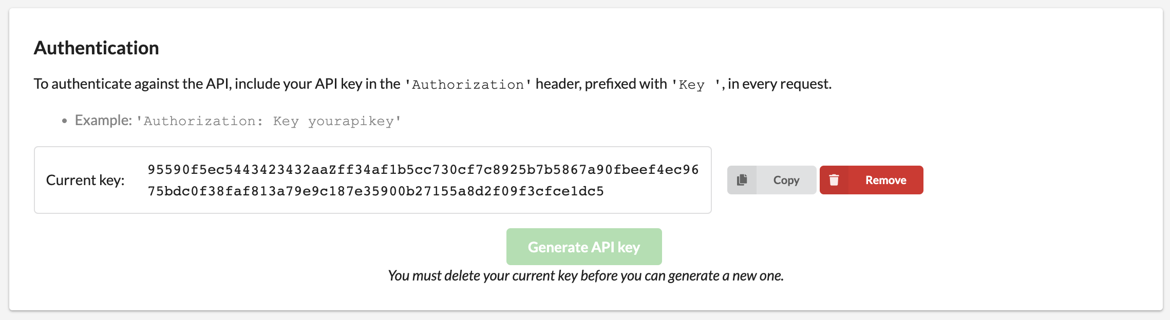 Takealot API Key Display